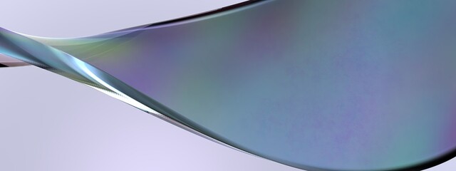 A background of an Elegant and Modern 3D Rendering image of a dark rainbow-colored glass refraction