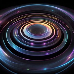 Modern Colorful Neon Stripes Image Wallpaper No. 4