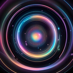 Modern Colorful Neon Stripes Image Wallpaper No. 2