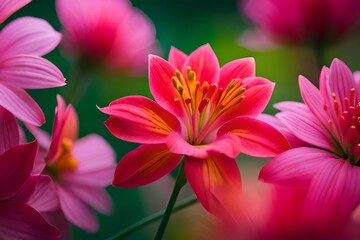 flowers bouquet made of Alstroemeria