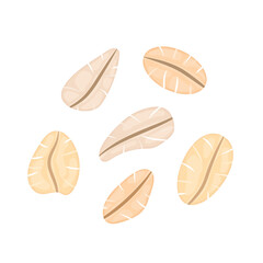 oat flakes icons- vector illustration