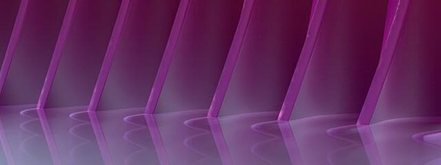 A fantastic, clear, and modern art-like Bezier curve with a purple Elegant and Modern 3D Rendering image background
