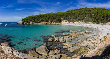 Escorxada beach in Menorca (Spain) - obrazy, fototapety, plakaty