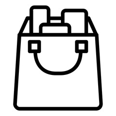 Fototapeta premium Shopping bag icon 