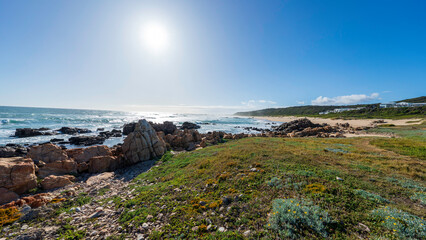 Panoramic view of Wildside Beach, Buffels Bay, South Africa