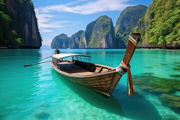 Chao Phraya River. Phi Phi Islands in Thailand travel destination picture
