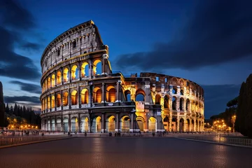 Printed kitchen splashbacks Colosseum Colosseum in Rome Italy travel destination picture