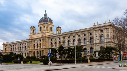 Fototapeta na wymiar Maria Theresien Platz square in Vienna architecture, capital of Austria. High quality photo