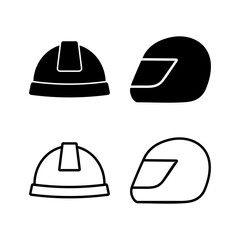 Helmet icon vector. safety helmet icon