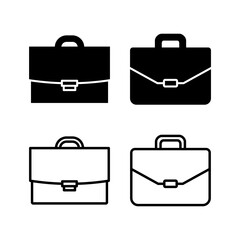 Briefcase icon vector. Portfolio vector icon. suitcase icon