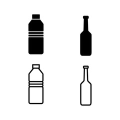 bottle icon vector. bottle icon in trendy flat design