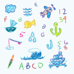 hand drawn doodle education