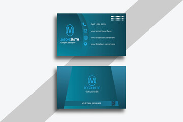 Creative business card design, modern visiting card, template vector