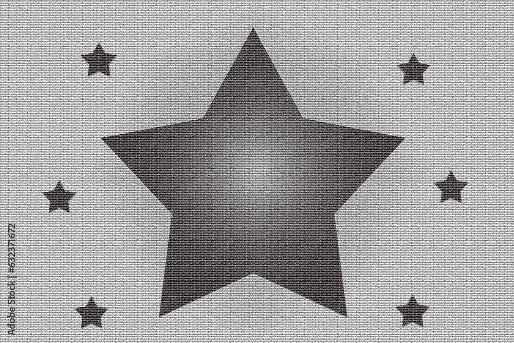 Poster the background consists of a texture of brickwork with the image of stars.