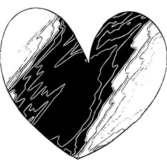 Heart-Shape and Love Icons for a Valentine's Day Celebration, Heart icon.  Romantic clipart sign. 