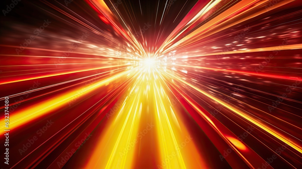 Wall mural futuristic neon highway in a digital environment abstract background, generative ai