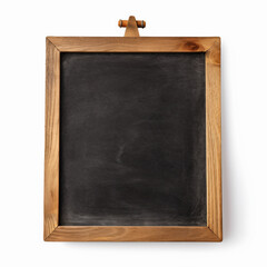 Small, cute blank blackboard, white background  - Generative AI