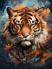 Obraz premium tiger illustration