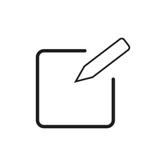 Sign up icon. Pencil icon. Edit icon. Vector illustration. Eps 10.
