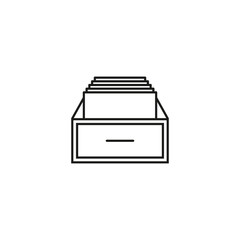 Archive storage icon. Vector illustration. Eps 10.