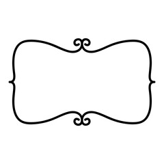 cute doodle frame shape design