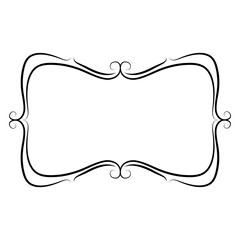 cute doodle frame shape design