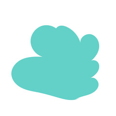 Blue Blob Cloud Abstract Shapes Vectors 