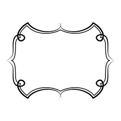 cute doodle frame shape design