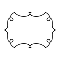 cute doodle frame shape design