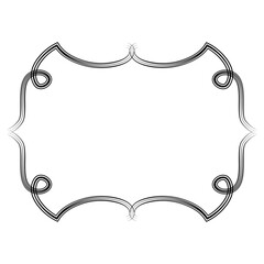 cute doodle frame shape design