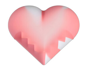 pink heart, generative ai