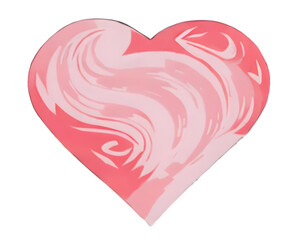 pink heart, generative ai