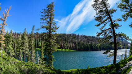 Lower Echo Lake and surrounding area, California