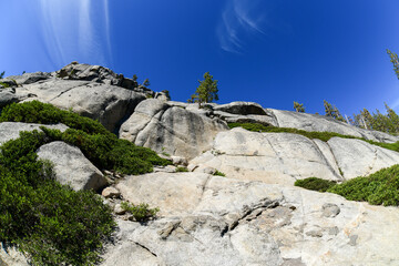 Lower Echo Lake and surrounding area, California