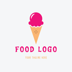 Strawberry Ice Cream Logo