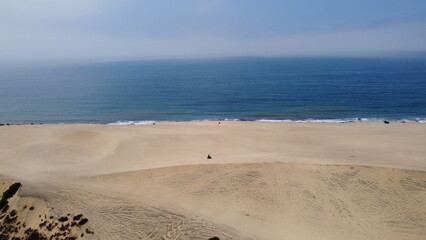DRONE PHOTOGRAPHY THE DUNES NEAR ROSARITO BAJA CALIFORNIA MEXICO