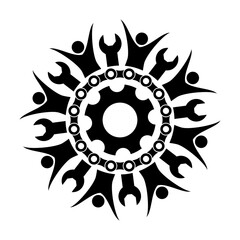 machine maintenance workshop logo