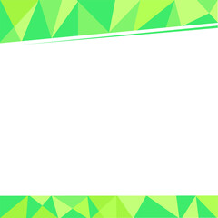 simple vector template blank background green triangle