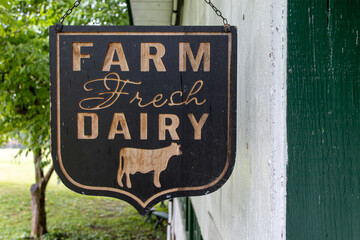  farm fresh dairy sign