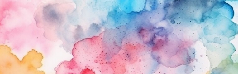 Obraz premium colorful watercolor isolated white background. generative aii