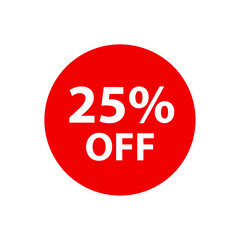 25% off discount banner
