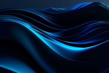 Fototapeta premium abstract blue and black background. generative ai