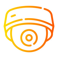 cctv Line Gradient Icon