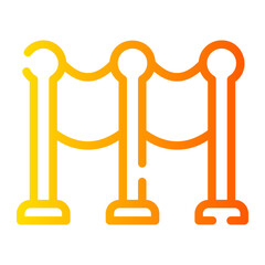 barrier Line Gradient Icon