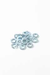 白背景にスプリングワッシャー