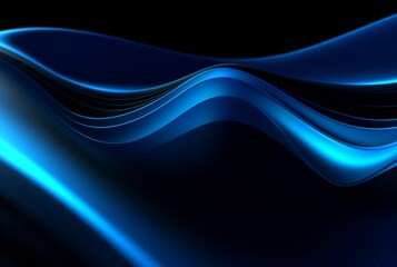 abstract blue and black background. generative ai