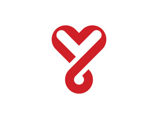 infinity love loop logo design