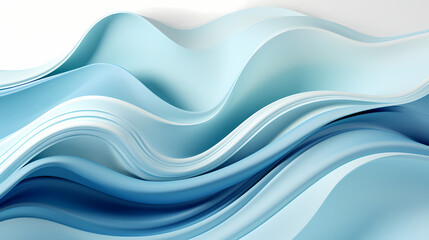 Futuristic Waters: Dark Indigo and White Abstract Waves