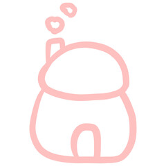 pink baby shower card