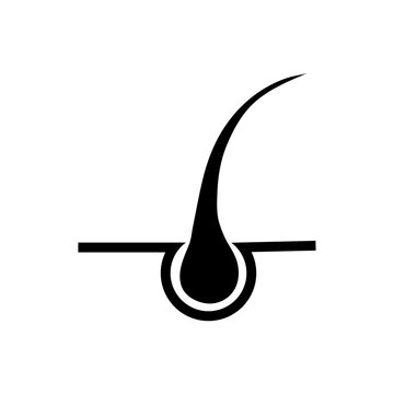 hair folicle logo template vector flat illustration..eps